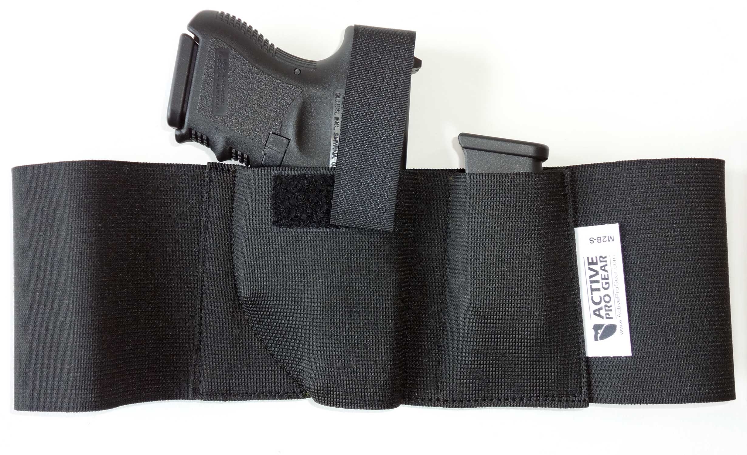 Tactical Slim Wrap Concealed Carry Belly Band Pistol Holster with 2 Mag  Pouches