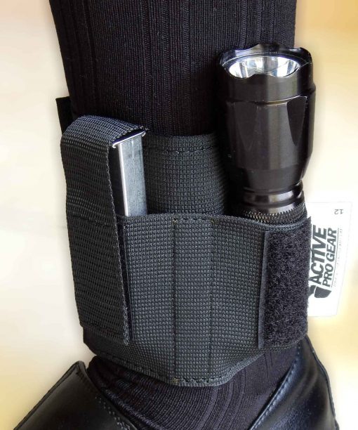 Model 12 Ankle Magazine/Tool Carrier with Flashlight