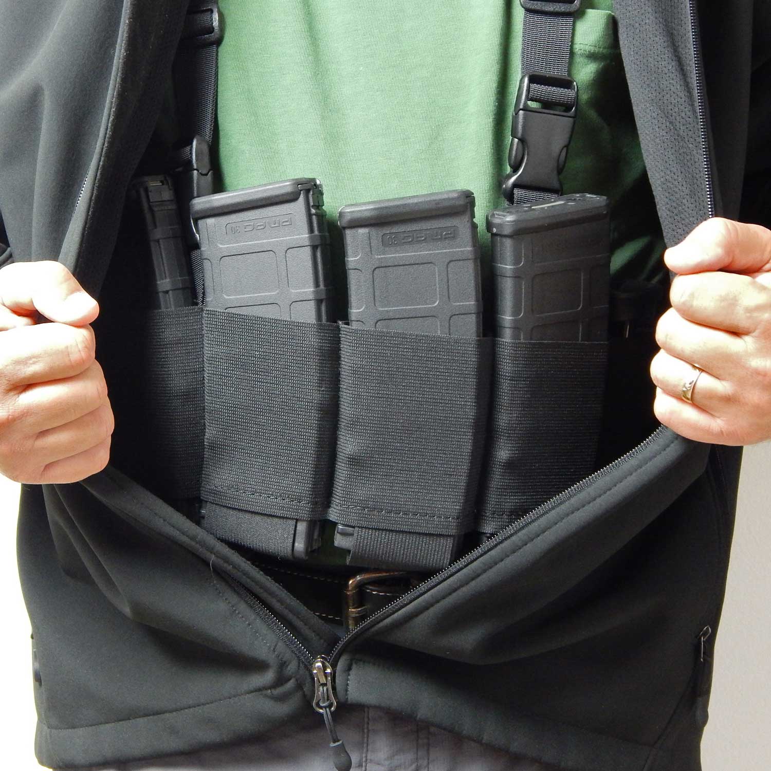 Multi-Pocket Chest Rig Bag Minimalist For Outdoor Sling Bag